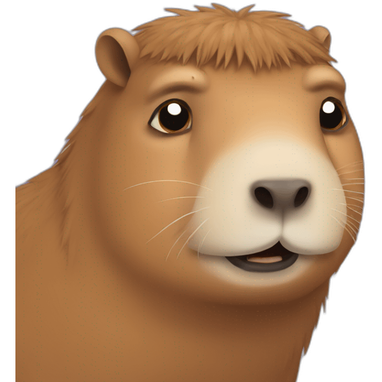 Crying capybara emoji