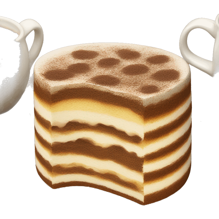 Authentic italian tiramisu emoji