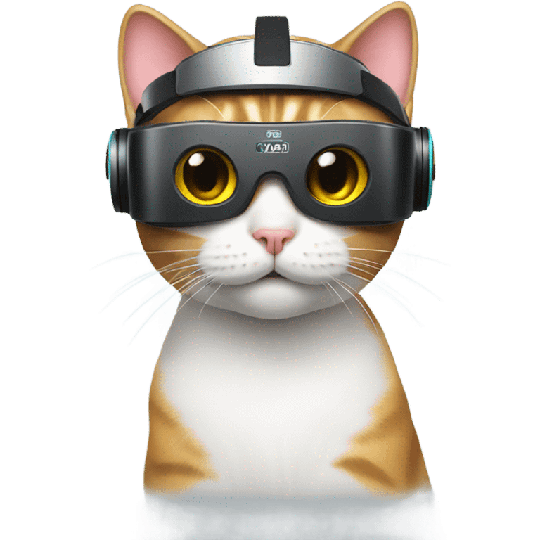 cat wearing vr headset  emoji