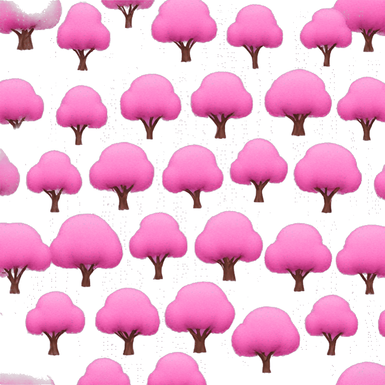 pink trees emoji