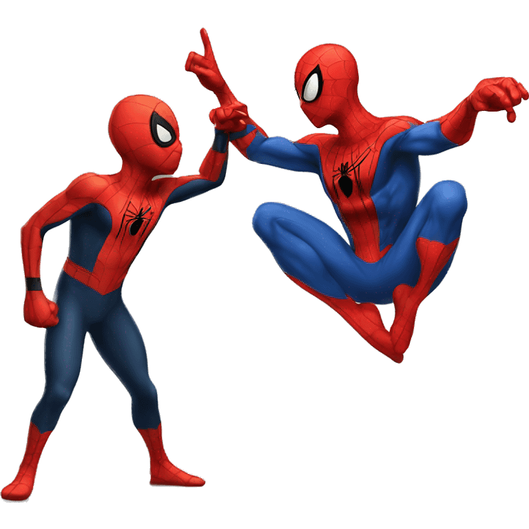 spiderman pointing at spiderman pointing at spiderman  emoji