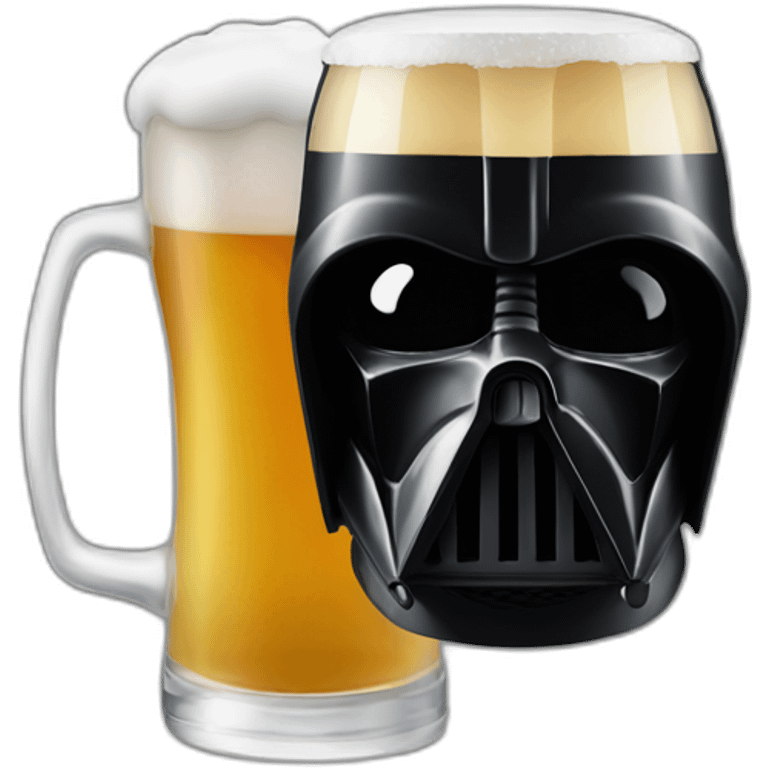 Darkvador drink a beer emoji