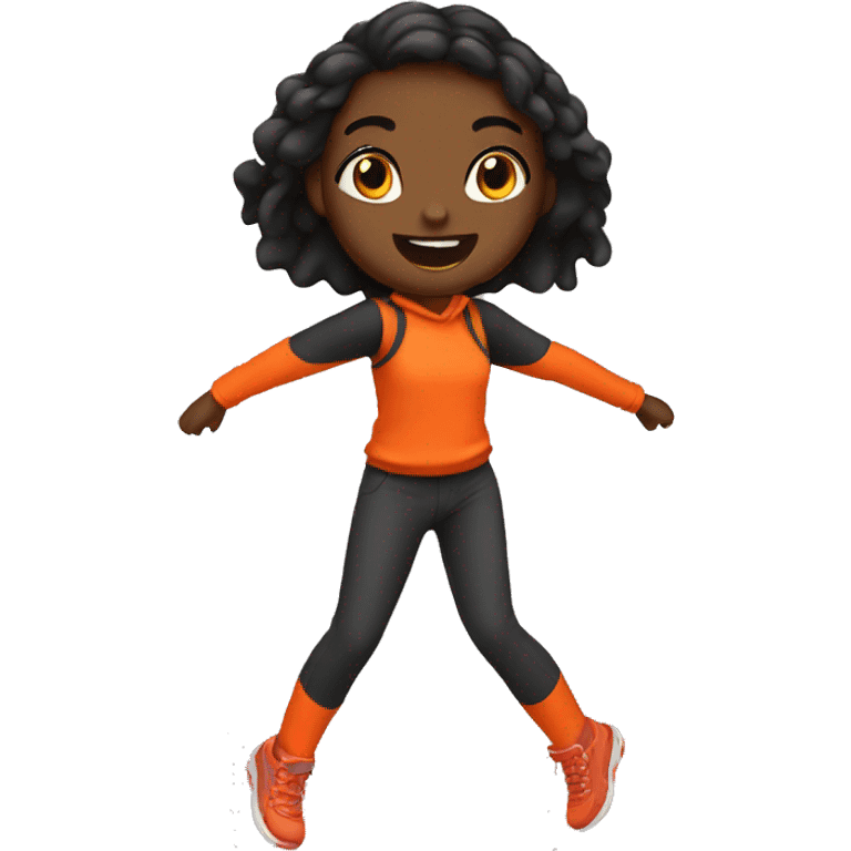 Volcano jumper girl emoji