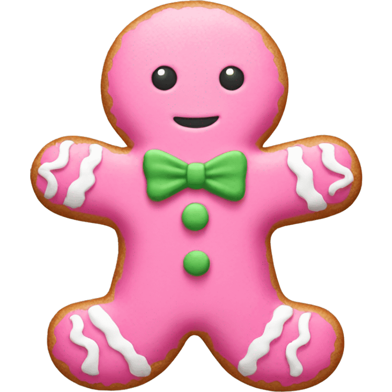 Pink gingerbread  emoji