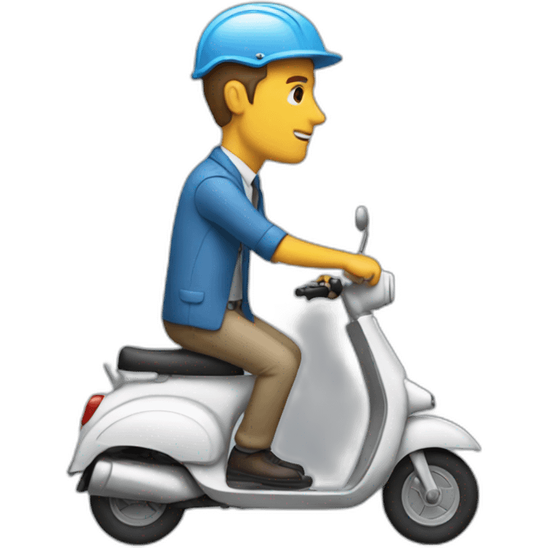 architect on scooter emoji