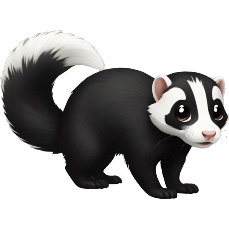 skunk-ferret full-body emoji