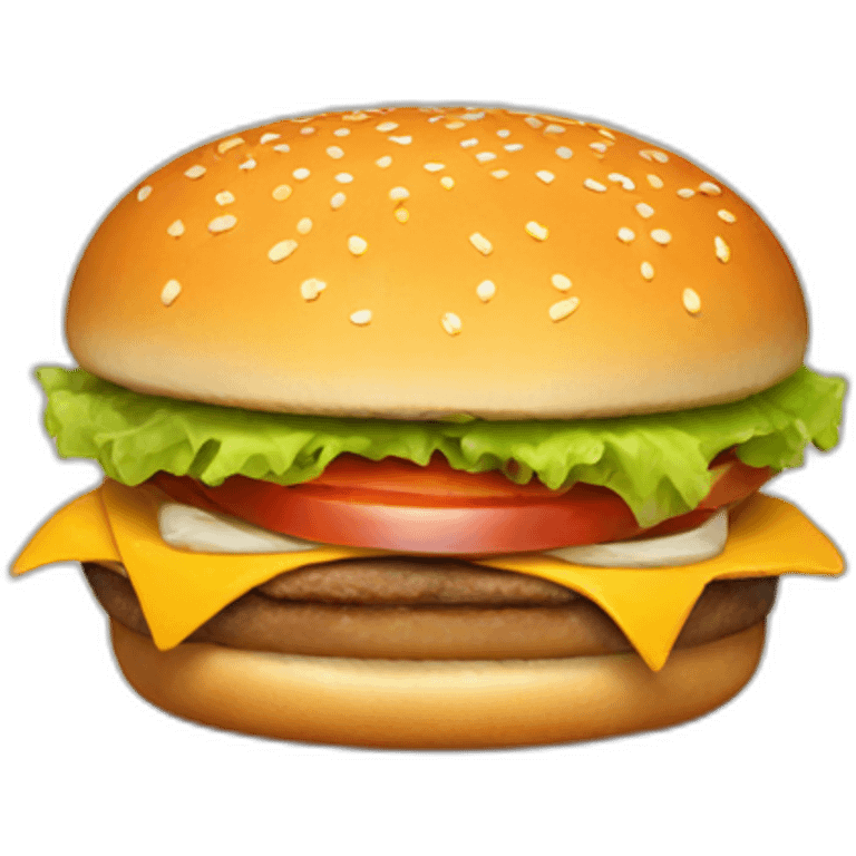 Happy burger emoji