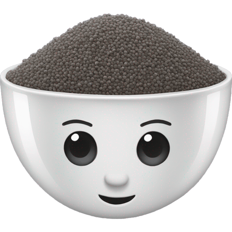 a bowl of chia seed emoji