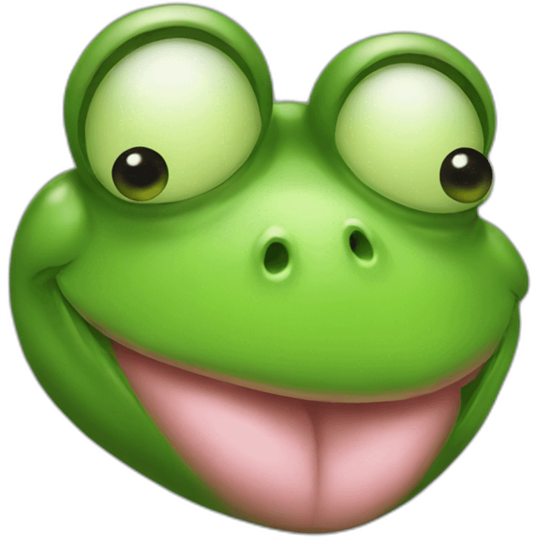 Frog kiss emoji