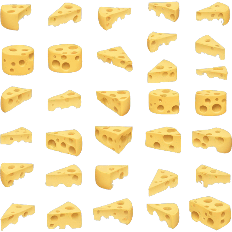 Cheese with a lot of holes emoji