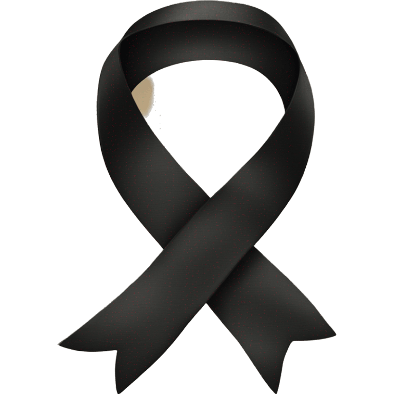 Black ribbon  emoji