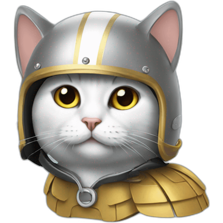 cat in a helmet with wings emoji