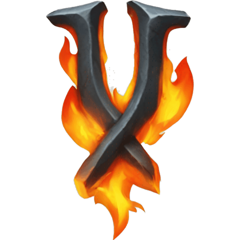 Rune of fire emoji