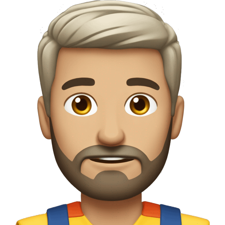 hombre moreno musculoso pero atletico de barba y cabello rapado cocinando emoji