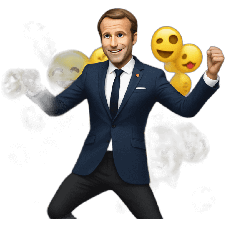 dancing macron emoji