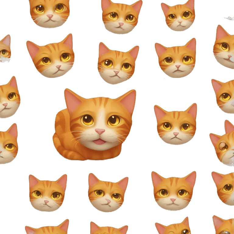 Orange tabby cat emoji