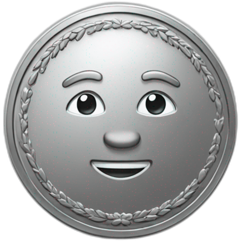 silver coin emoji