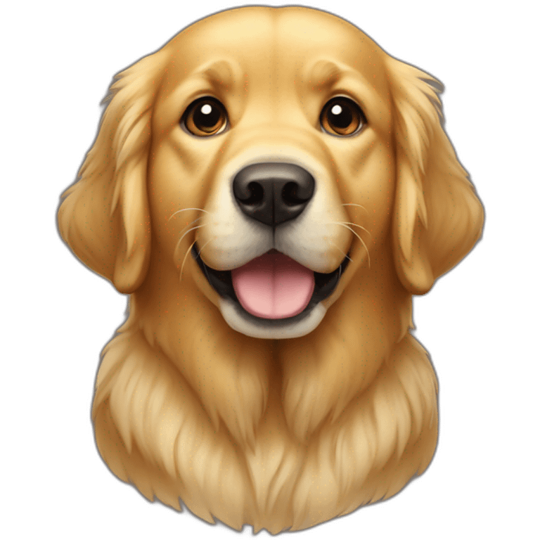 golden retriever is shitting emoji