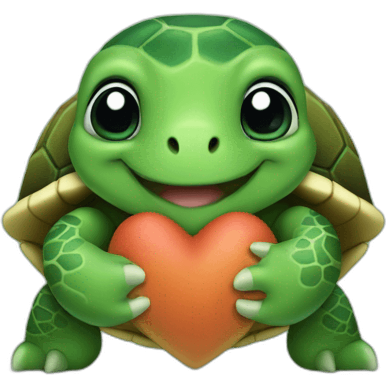 Turtle loveheart emoji