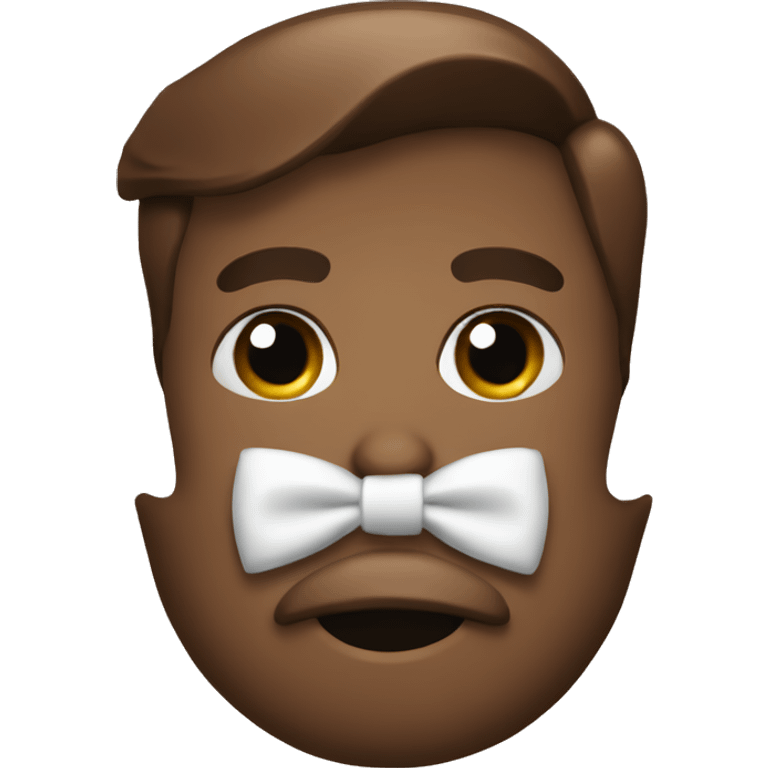 Brown bowtie emoji