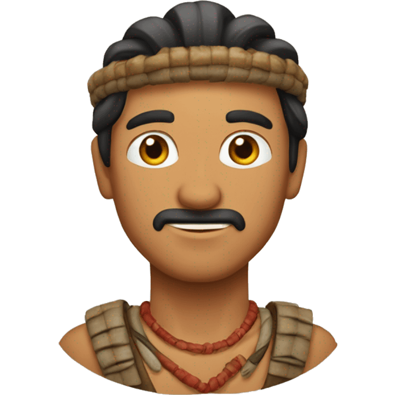 hombre indio serrando caracoles emoji