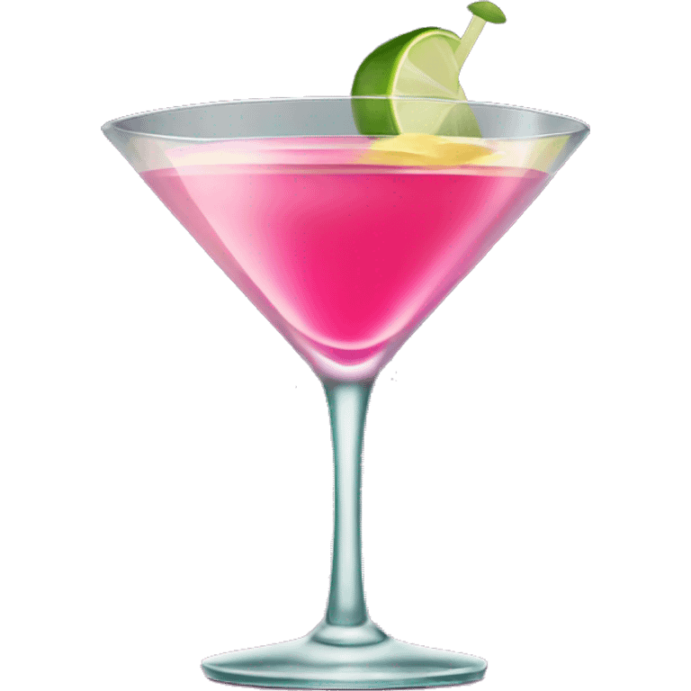 cosmopolitan drink in martini glass  emoji