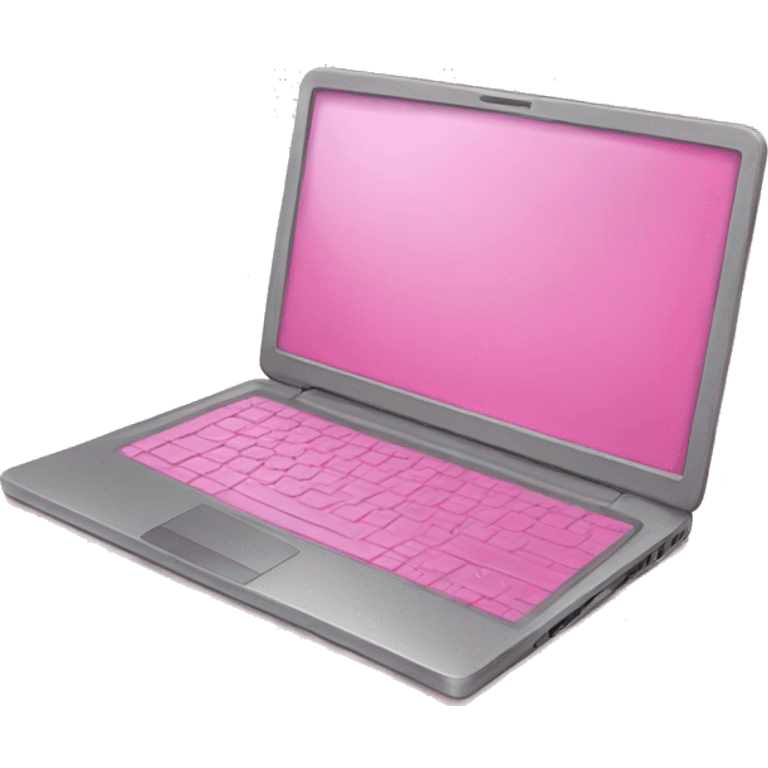 Pink laptop  emoji