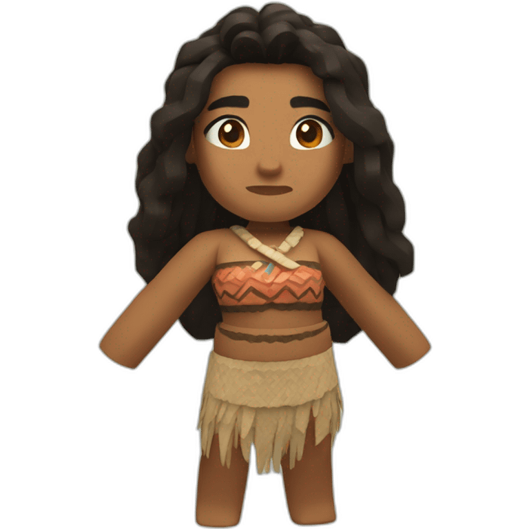 moana in minecraft emoji