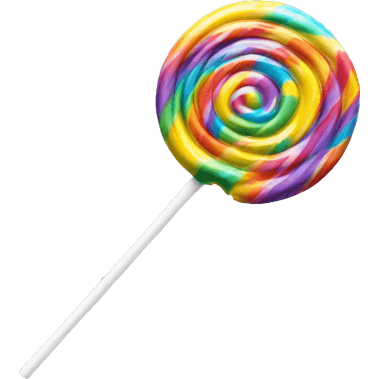 Realistic colorful lollipop candy. emoji