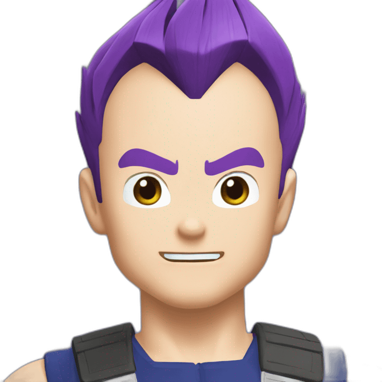 Vegeta purple hair emoji