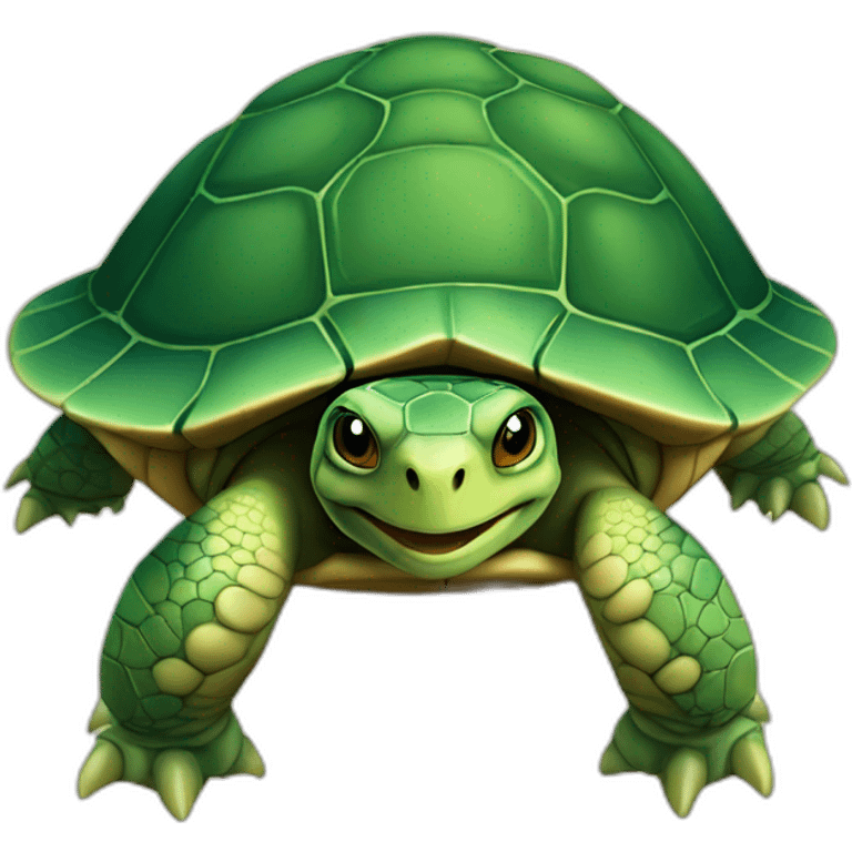 Une tortue emoji