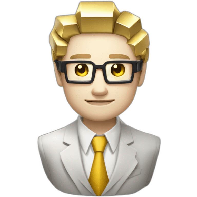 white skinned man head banker rich crypto usd gold money future cyberpunk magic safe pokemon minecraft emoji