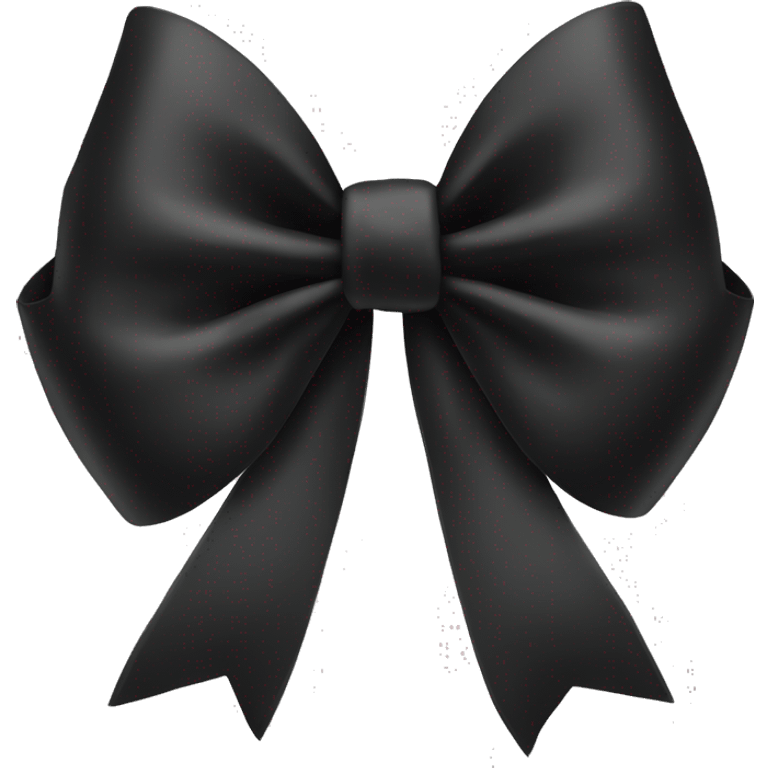 black coquette bow emoji