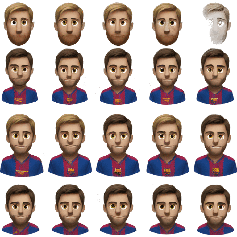 Leo messi Barcelona emoji