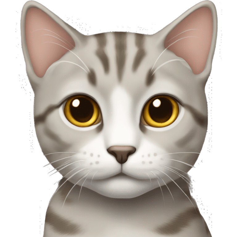 Light grey tan tabby cat emoji