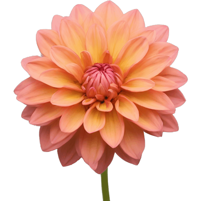 Salmon dahlia emoji