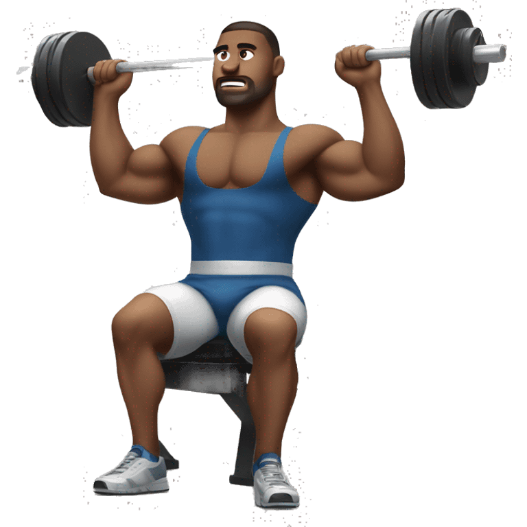 strong man on bench press emoji