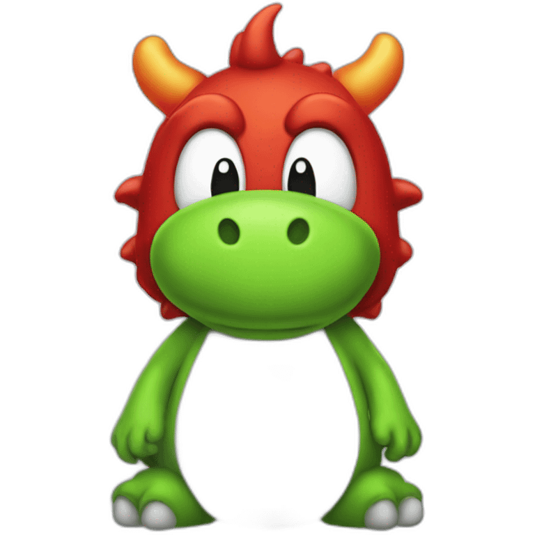 Yoshi with devil ears emoji