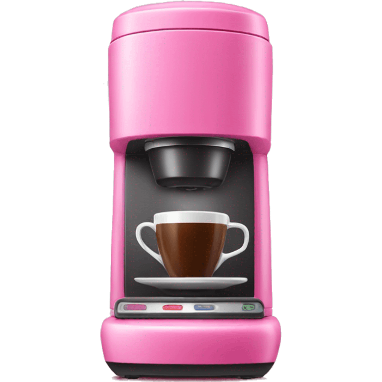 Pink coffe maker emoji