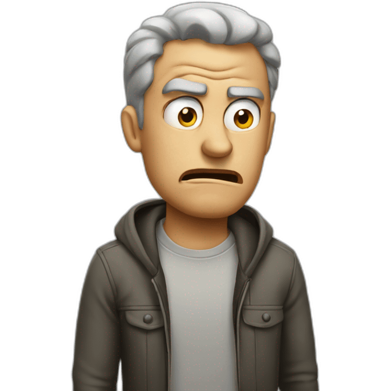 angry confused man emoji