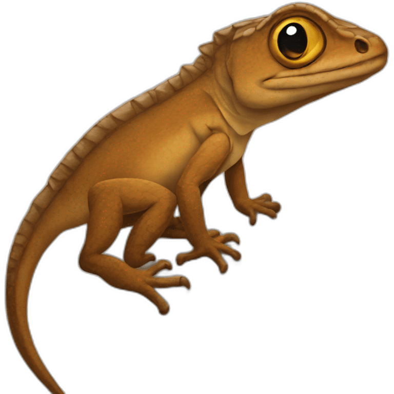 Brown Lizard on the wall emoji