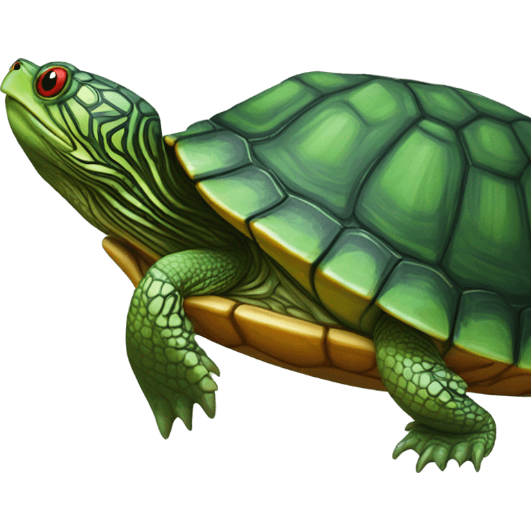 Red Eared Slider turtle terrapin emoji