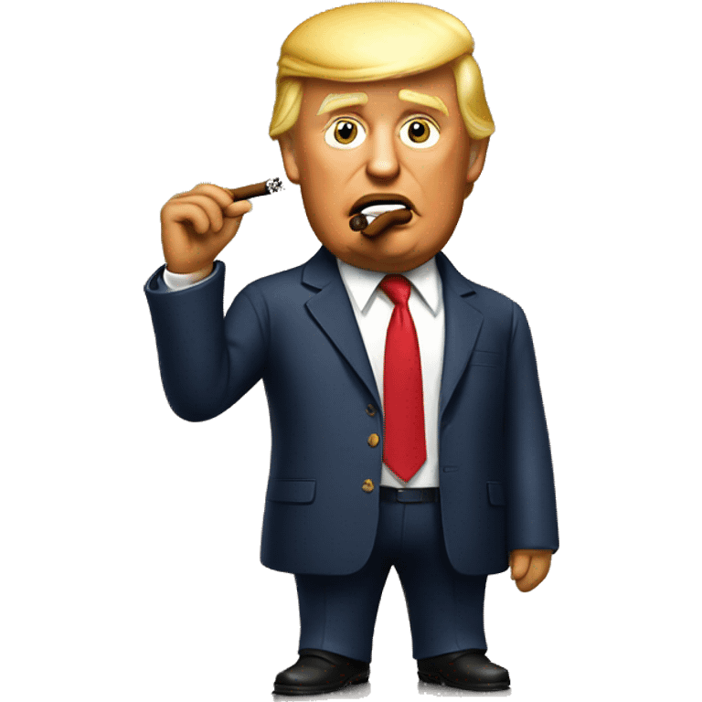 Donald trump smoking cigar  emoji