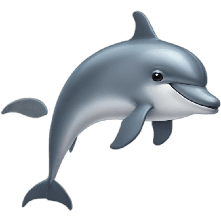 Dolphin with fur emoji