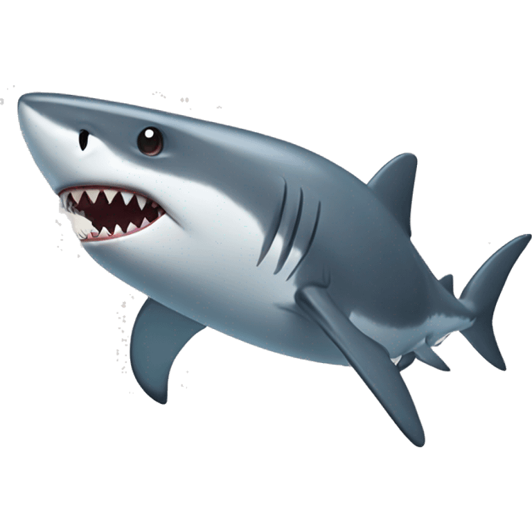 shark with mus emoji