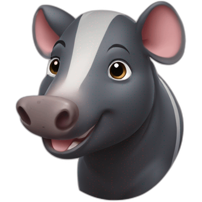 tapir thumbs up winking emoji