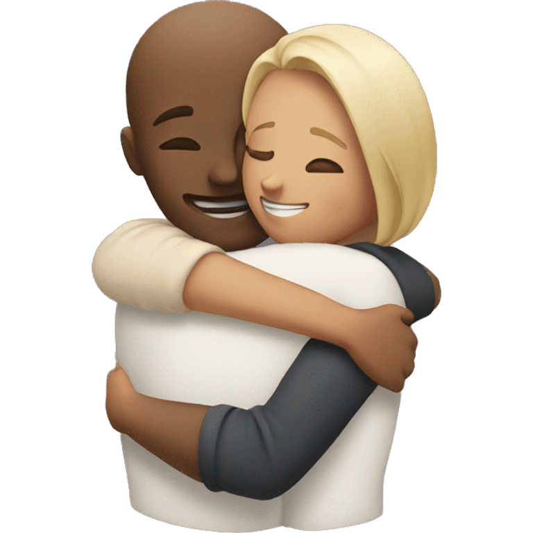 Couple hugging  emoji