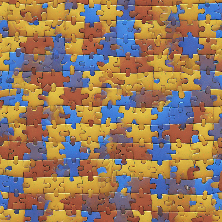 Jumbled jigsaw puzzle  emoji