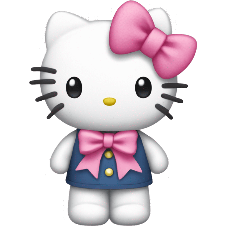 hello kitty with pink bow emoji