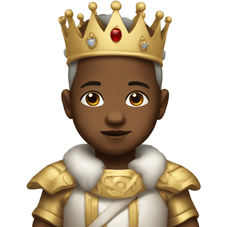 White baby king  emoji